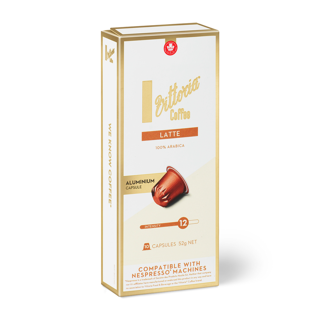 Vittoria Latte Nespresso* Compatible Capsules